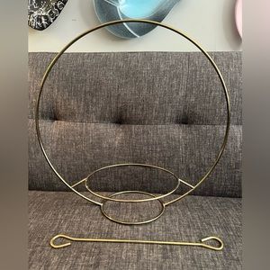 Vintage Mcm brass plant hanger